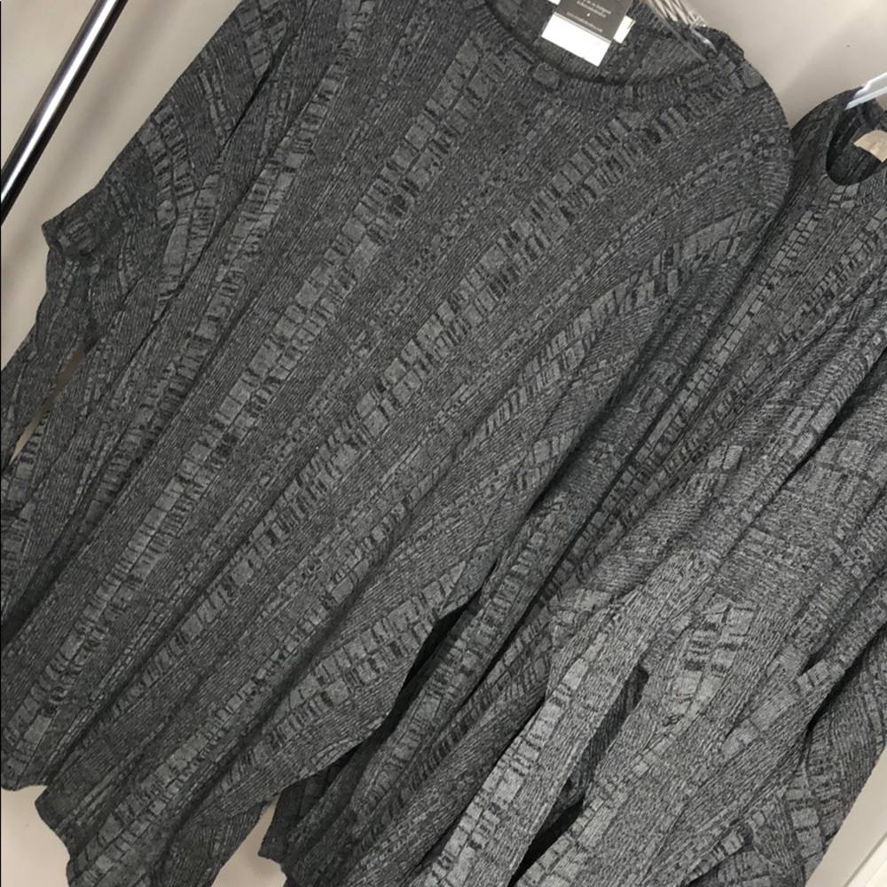 CHARCOAL KNIT TUNIC TOP - Picture 6 of 7